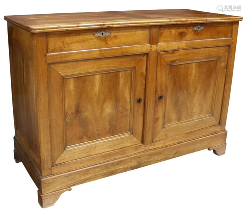 FRENCH LOUIS PHILIPPE PERIOD FRUITWOOD SIDEBOARD