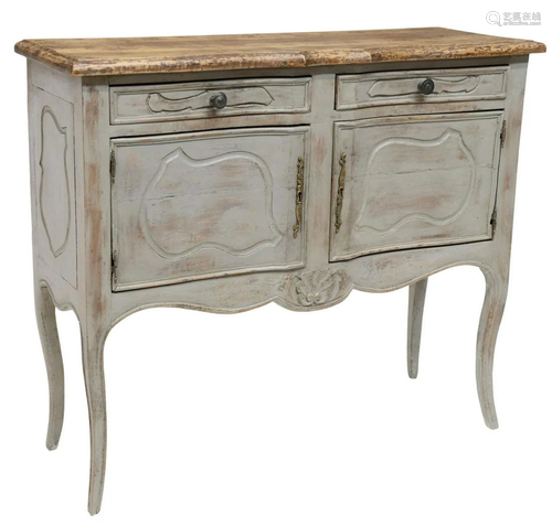 FRENCH LOUIS XV STYLE PAINTED SIDEBOARD SERVER