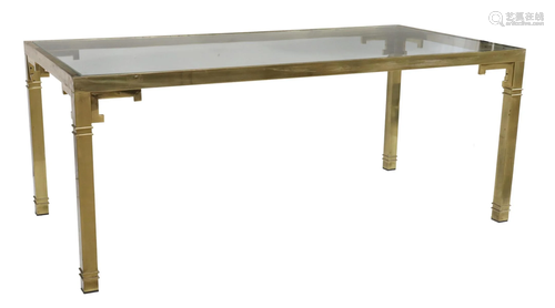 MANNER OF ROMEO REGA MODERN GLASS-TOP TABLE