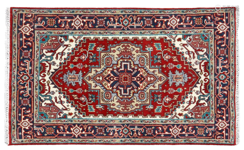 HAND-TIED PERSIAN SERAPI RUG, 5'8.5