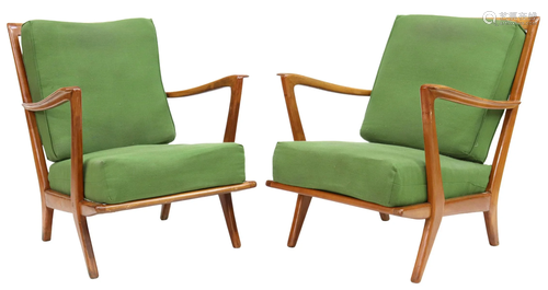 (2) ITALIAN MID-CENTURY MODERN ARMCHAIRS