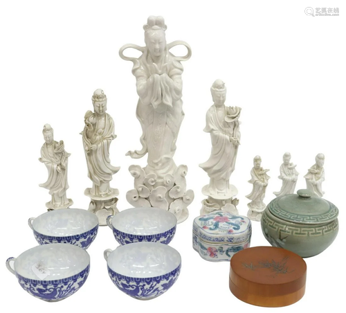 (14) ASIAN PORCELAIN & OTHER DECORATIVE ITEMS