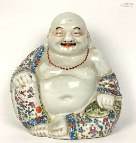 CHINE, première moitié du XXème siècle.Bouddha rieur en porc...