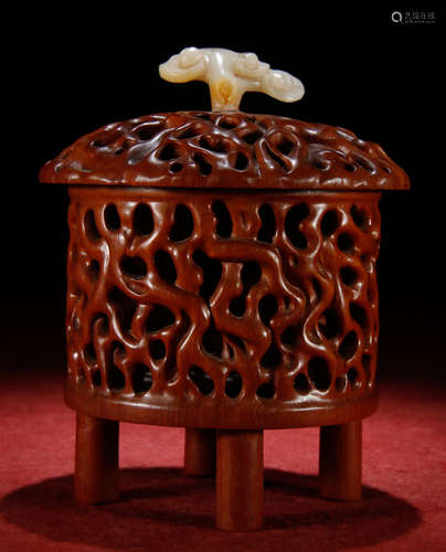 HUANGYANNG WOOD CARVED CENSER