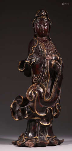 CHENXIANG WOOD GUANYIN BUDDHA STATUE