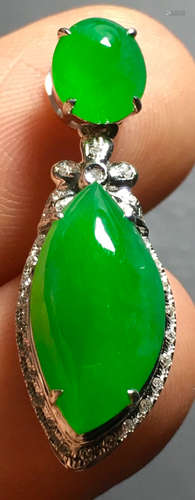 ICY GREEN JADEITE PENDANT