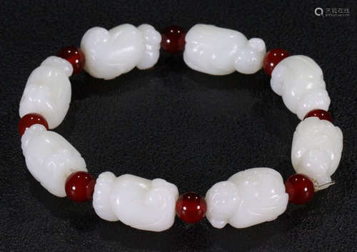 HETIAN JADE STRING BRACELET