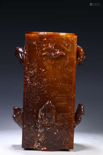 CHINESE ARCHAISTIC JADE CONG