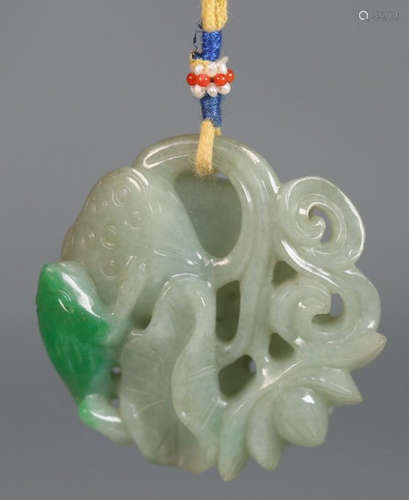 JADEITE CARVED PENDANT