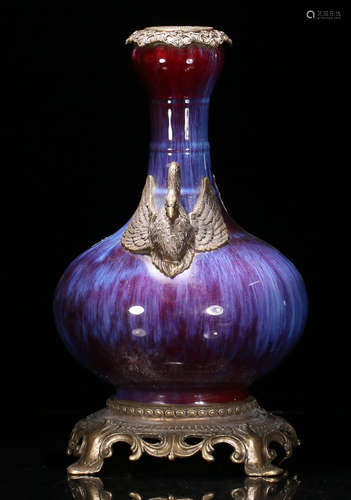 FLAMBE GLAZE VASE