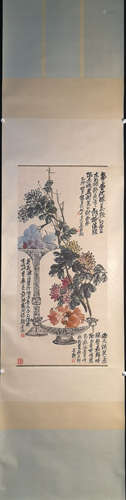 WU CHANGSHUO FLOWER PATTERN PAINTING