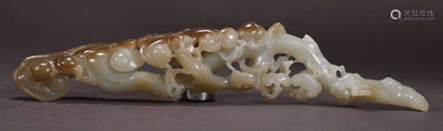 HETIAN JADE CARVED RUYI