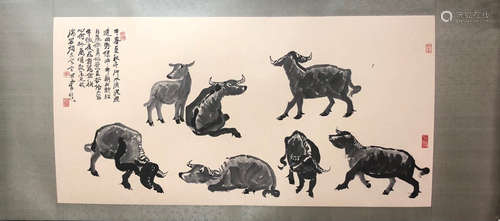 LI KERAN COW PATTERN PAINTING