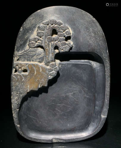 SHE STONE CARVED SHEYAN INKSTONE