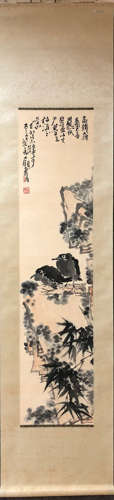 WU CHANGSHUO FLOWER PATTERN PAINTING