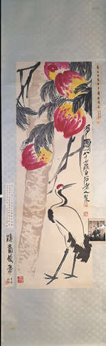 QI BAISHI PEACH PATTERN PAINTING