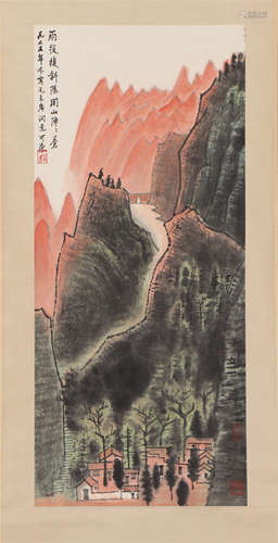 A CHINESE PAINTING OF LANDSCAPE