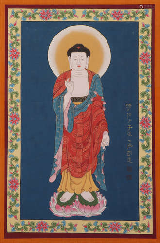 A CHINESE PAINTING OF BUDDHA