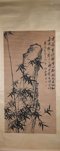 A CHINESE PAINTING OF BAMBOOS