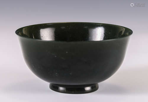 A CHINESE JASPER BOWL