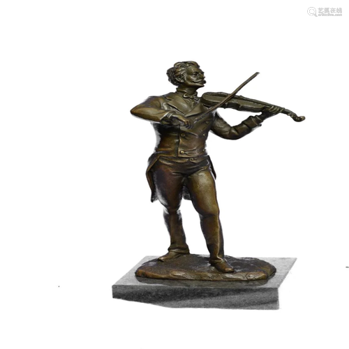 Johann Strauss playing the Violin Bronze Sculpture