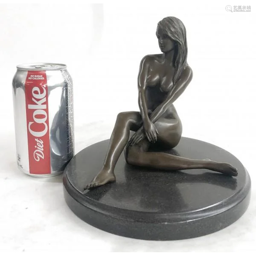 Nude Girl By Claude Bronze Sculpture