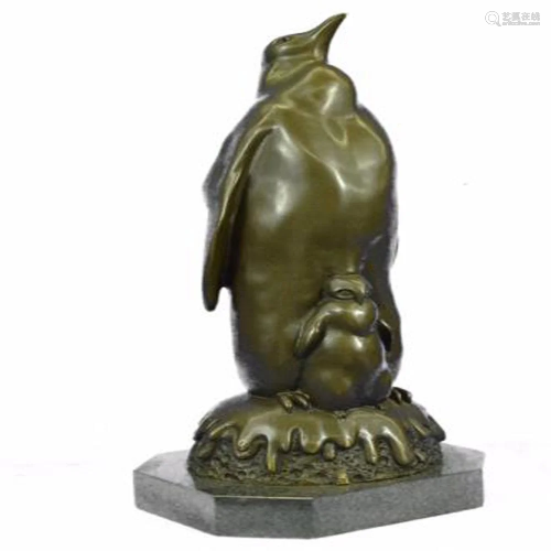 Penguin Chick Bronze Sculpture