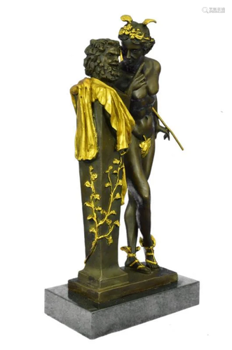 A Secret Nude Mercury Bronze Sculpture