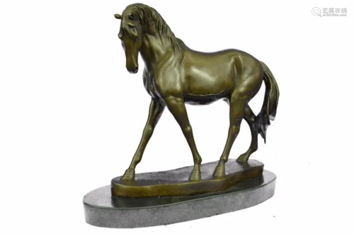 Bronze Sculpture Stallion Horse Figurine