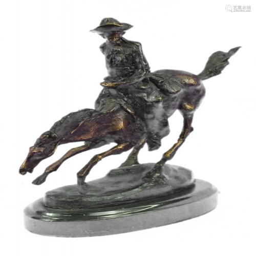 Arizona Cowboy Horse Bronze Sculpture