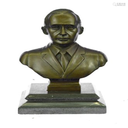 Russian Putin Bust Bronze Statue