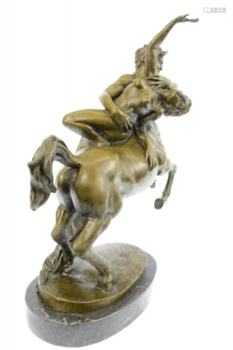 Centaurs Abducting Nude Woman Bronze Sculpture