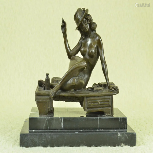 Dancer with Hat and Cigar Bronze Sculpture