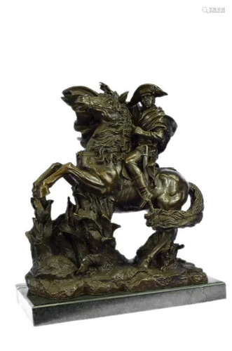 Napoleon Riding Horse Bronze Sculpture