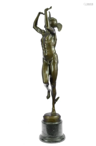 Greek God, Flying Mercury Bronze Sculpture