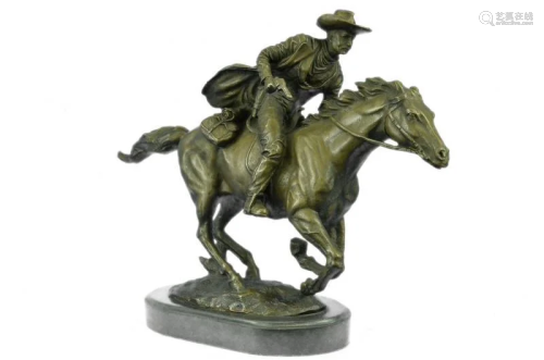 Western Cowboy Bronze Sculpture