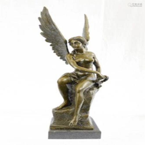 Becquerel Nude Angel Bronze Sculpture