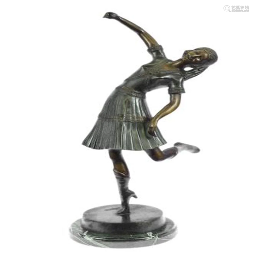 Egyptian Lady Dancer Bronze Statue