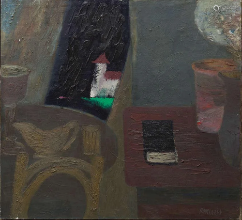 Still life with church; Roberts Muzis (1944)