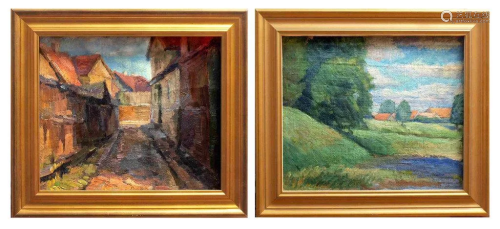 Landscape (Two-sided); Konrads Ubans (1893-1981)