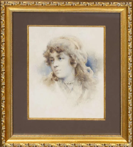 The girl; Viktor Bobrov (1842-1918)