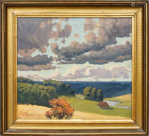 Rural landscape; Peter Kundzins (1886-1958)