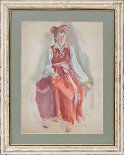 Folk dancer; Bernhards Danenhirss (1894-1942)