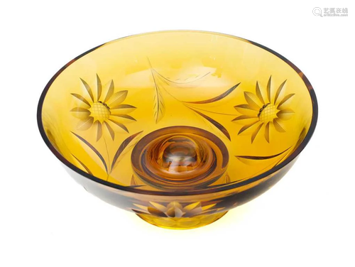 Decorative glass bowl - an object of art