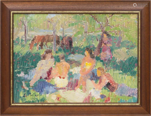 Outdoor leisure; Ludmila Meilerte- Krastina (1908-1998)