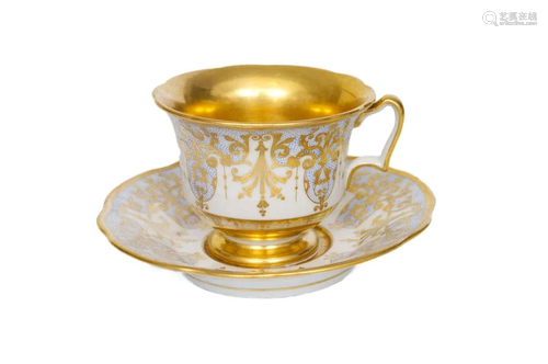 IFZ Porcelain cup with saucer, Russia