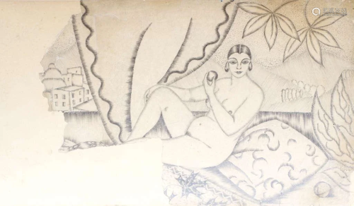 Act drawing by Hilda Vika (1897-1963)