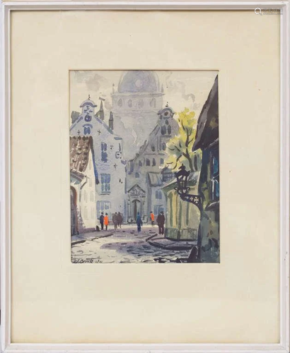 Old Riga; Janis Brekte (1920-1985)