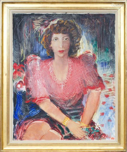 Women portrait; Janis Ferdinands Tidemanis (1897-1964)