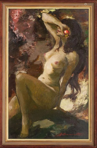 Fairy with an apple; Alfejs Bromults (1913-1991)